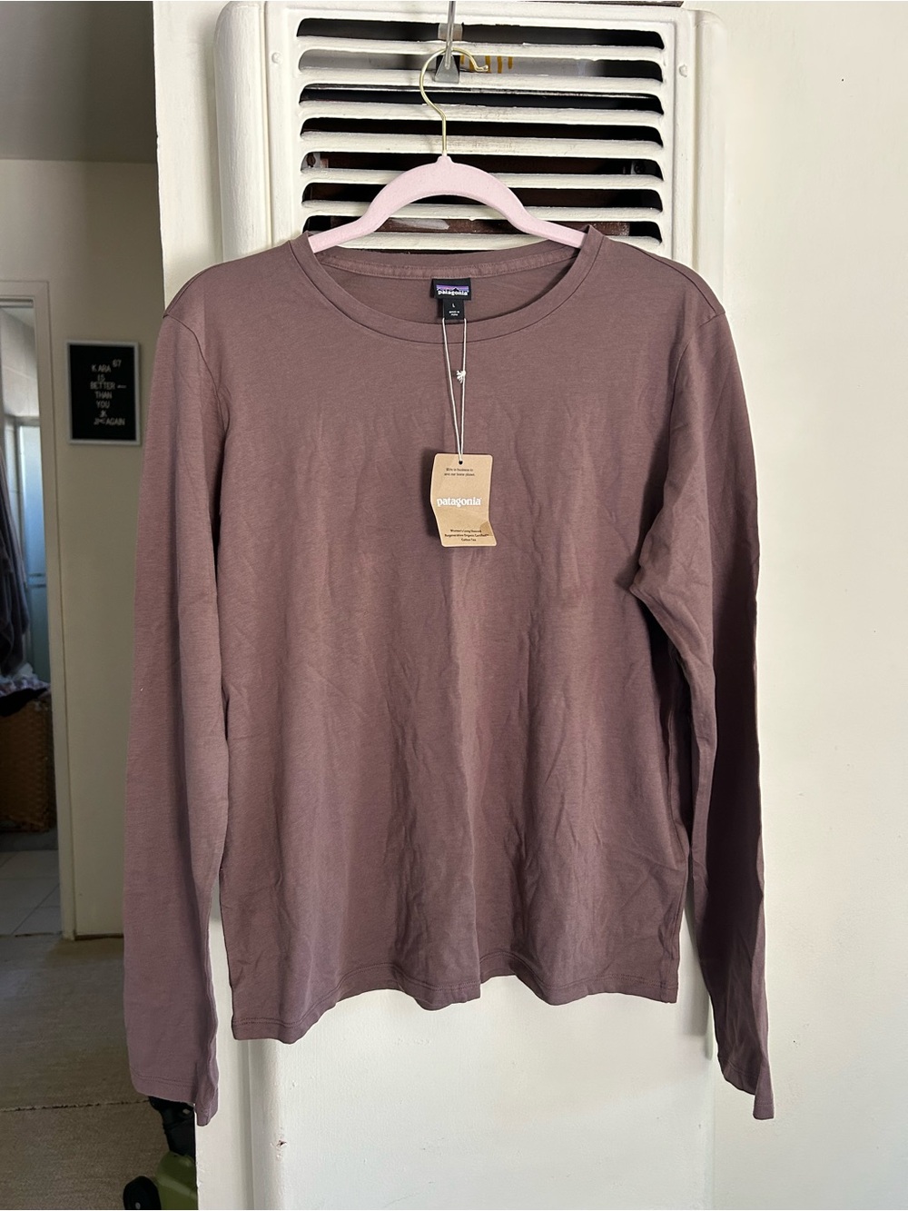 Patagonia Men's Crewneck Long-Sleeve Sweater - Mauve Taupe